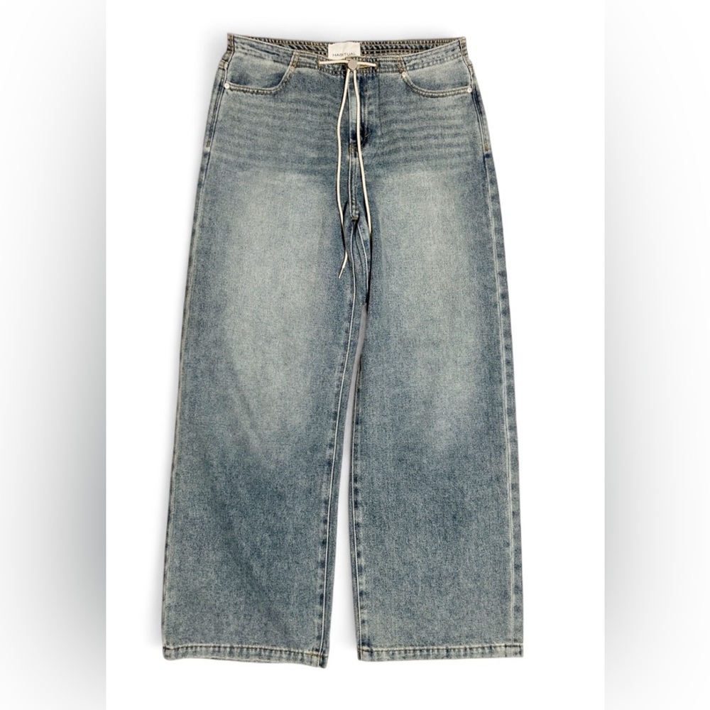 Habitual Jade Wide Leg Drawstring Jeans - Size 8/29